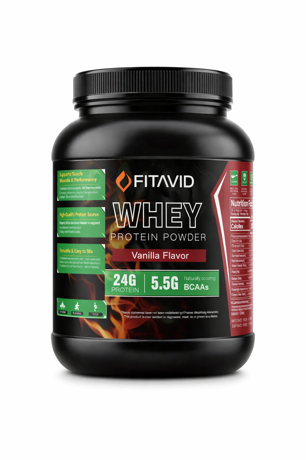 FITAVID Vanilla Whey Protein