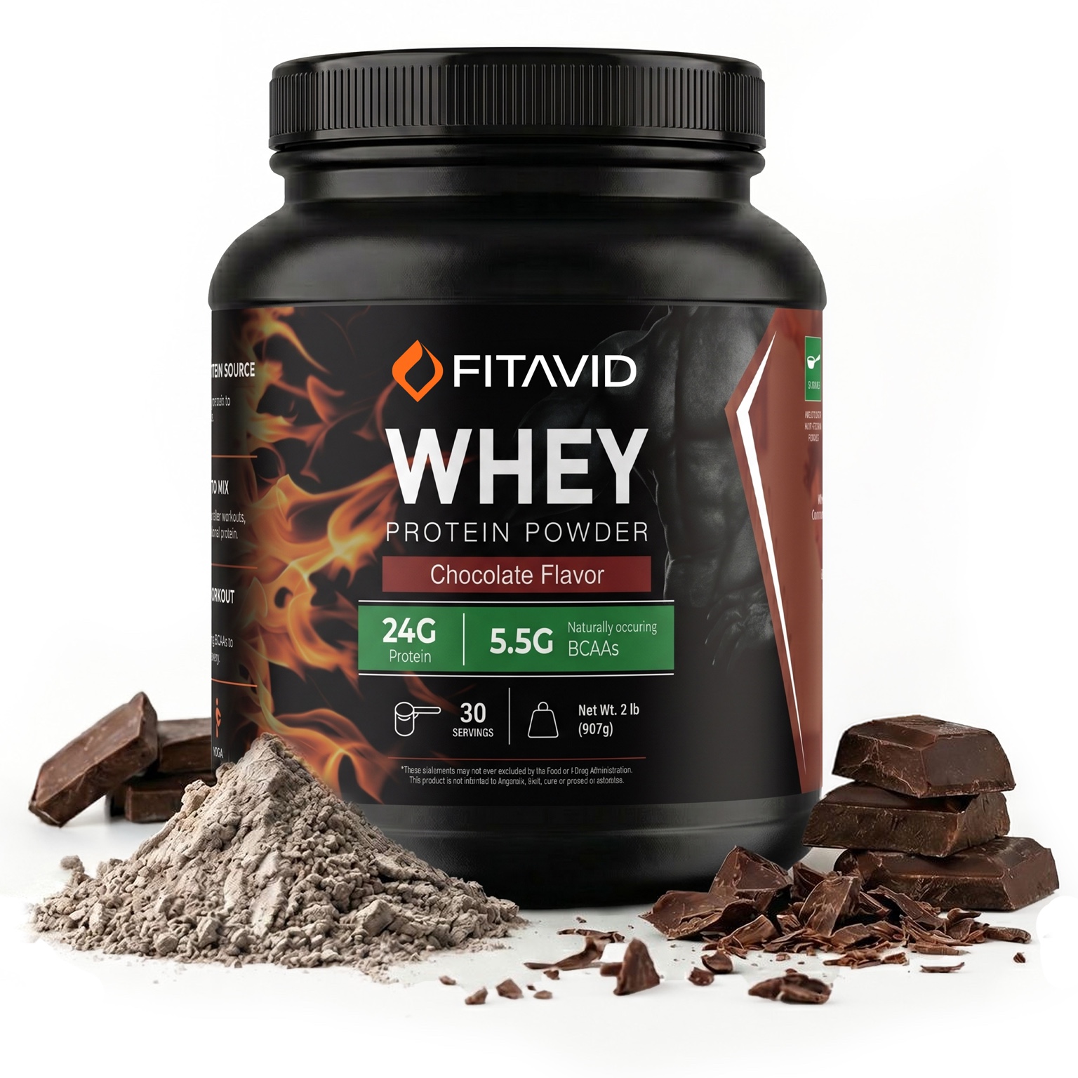 FITAVID Chocolate Whey Protein